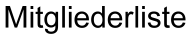 Eine alphabetische Mitgliederliste